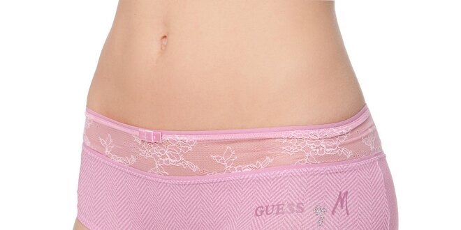 Dámske svetlo ružové nohavičky Guess by Marciano