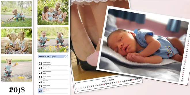 Fotokalendáre z vlastných fotografií, na výber z viacerých druhov
