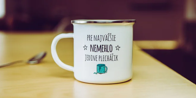 Darček, ktorý poteší: plechové hrnčeky
