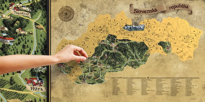 Stieracia mapa Slovenska DELUXE XL