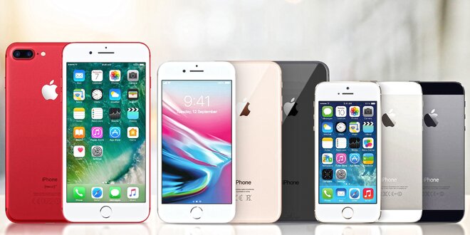 Zánovné Apple iPhone 5S, SE, 6, 6S, 7 i 7 Plus