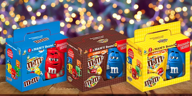 Darčekové balenie cukríkov M&M 's s hrnčekom