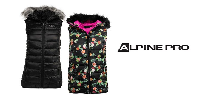 Pohodlné a hrejivé dámske vesty Alpine Pro