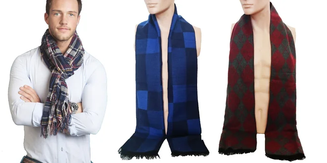 Pánske elegantné šály z príjemného materiálu!