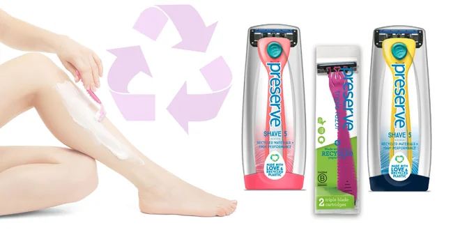 Recyklovateľný holiaci strojček či žiletky