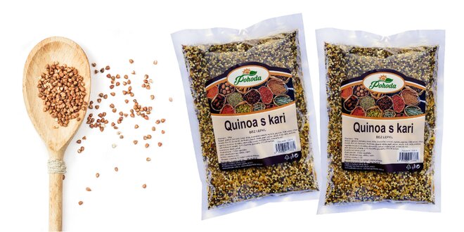 Rýchly obed: ochutená quinoa, krúpy a pohánka