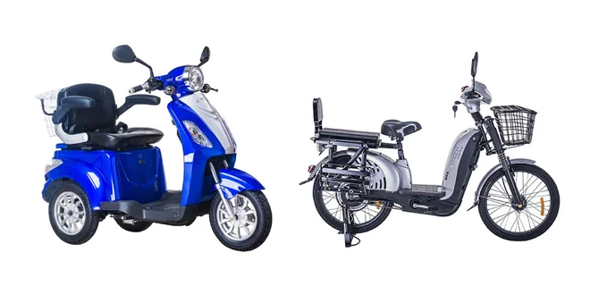 Elektrická trojkolka či bicykel
