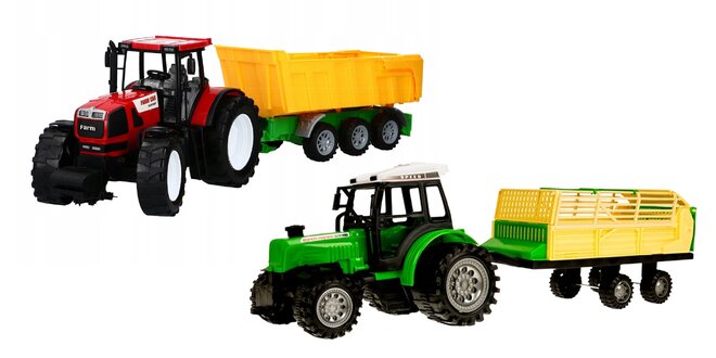 Fantastický detský traktor s vlečkou