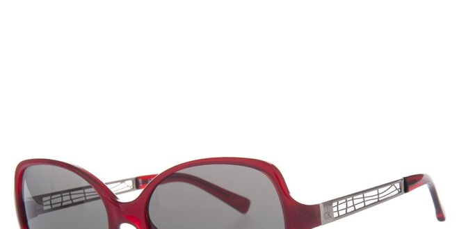 Dámske červené slnečné okuliare Calvin Klein