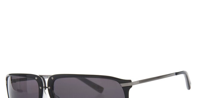 Pánske čierne slnečné okuliare Calvin Klein s kovovými pacičkami