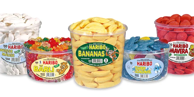Ovocné želé Haribo: 32 druhov obľúbených maškŕt