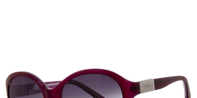 Dámske vínové slnečné okuliare Calvin Klein