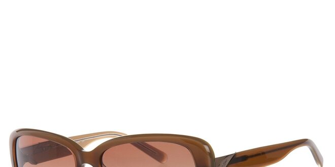 Dámske svetlo hnedé slnečné okuliare Calvin Klein
