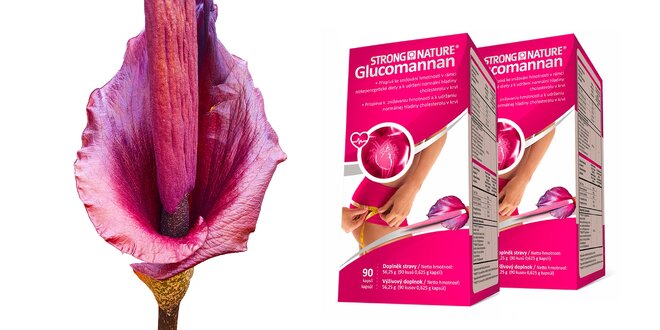 STRONG NATURE® Glucomannan Schudnite a žite zdravo s glukomanánom!