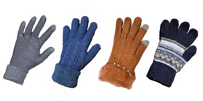 Dámske a pánske hrejivé zimné rukavice