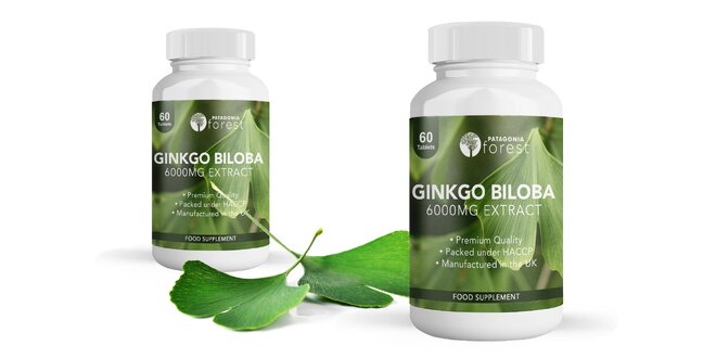 60 tabliet Ginkgo biloba (6000 mg)
