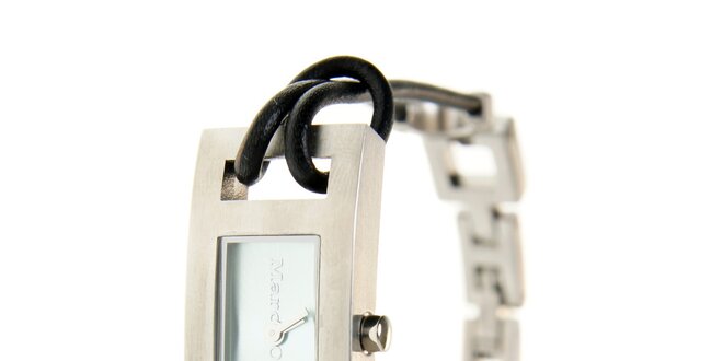 Dámske náramkové hodinky Marc O´Polo s koženým remienkom a modrým sklíčkom