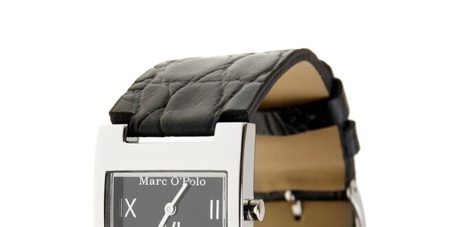 Dámske hodinky Marc O´Polo s čiernym koženým remienkom
