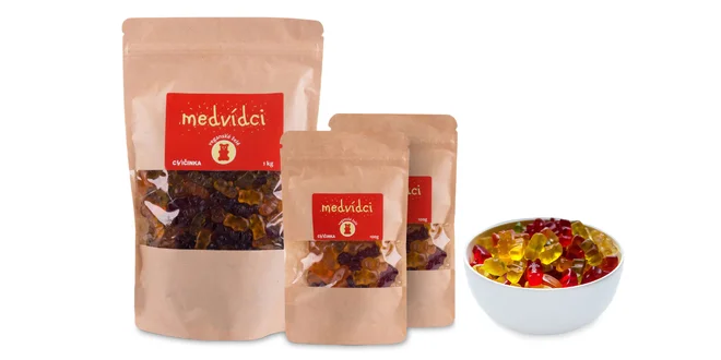 Vegan želé medvedíci z rastlinných zložiek