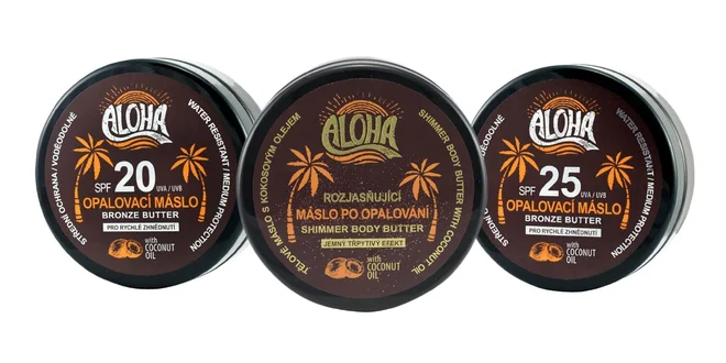 Opaľovacie maslá a maslá po opaľovaní ALOHA
