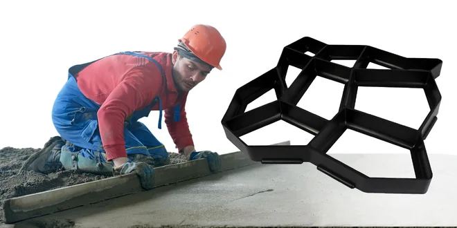 Praktická forma na betónový chodník