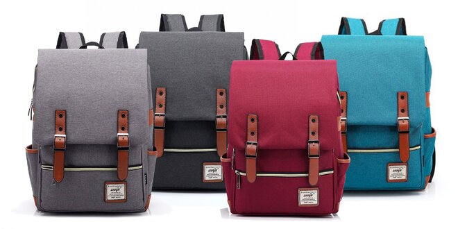 Trendy retro batoh v šiestich farbách