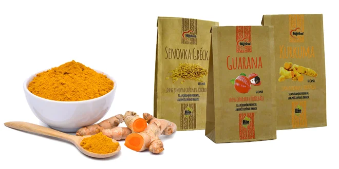 Tablety Zázvor, Pestrec mariánsky, Kurkuma, Spirulina, Senovka grécka alebo Guarana