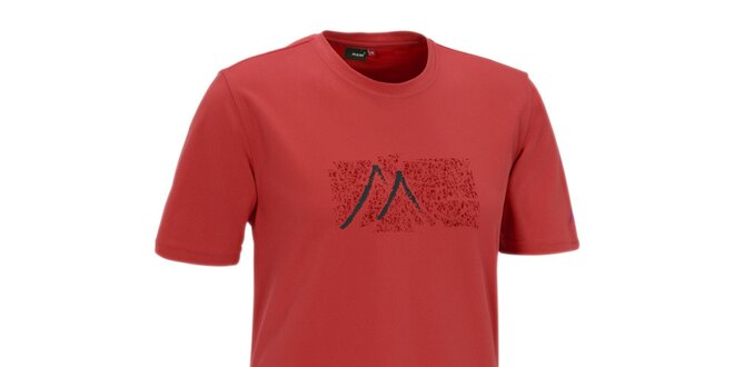 Pánske červené tričko s potlačou Meier