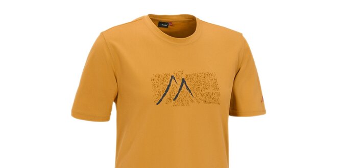 Pánske oranžové tričko s potlačou Meier