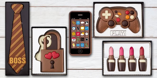Úžasné darčeky z čokolády: telefón, foťák, kreditka alebo kravata