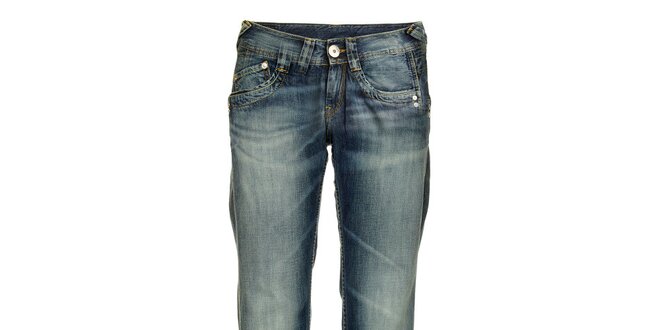 Dámske modré šisované džínsy Pepe Jeans