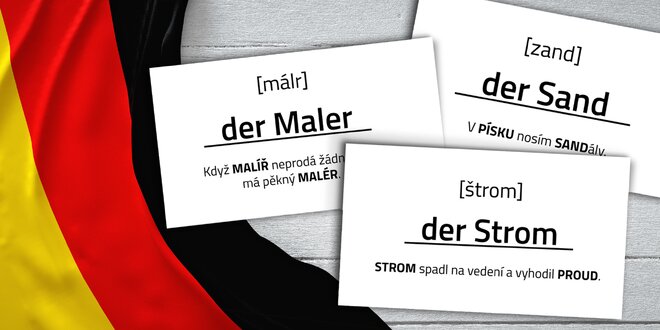 Nemecké jazykové kartičky Mnemory