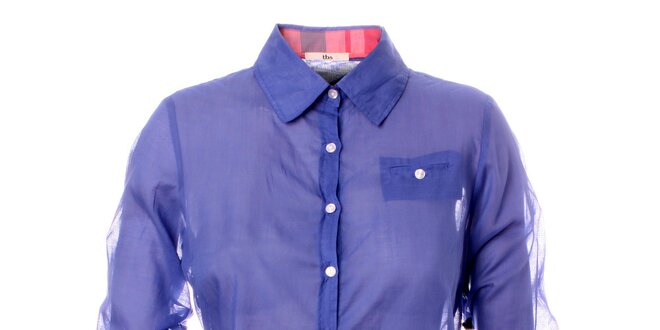 Dámska fialovo-modrá ľahká košeľa TBS