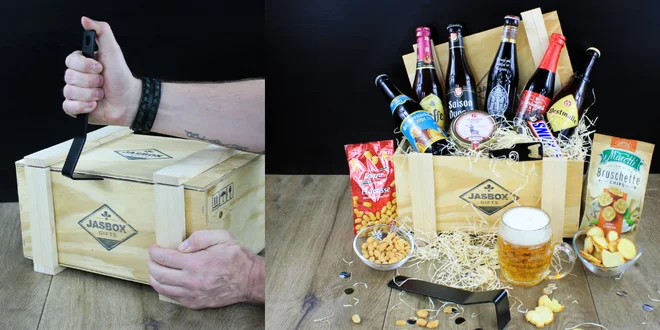 Darčekové debny s výberovým alkoholom a dobrotami