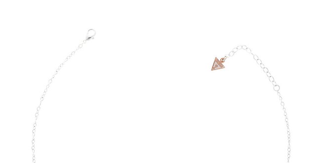 Dámsky oceľový náhrdelník Guess s maľovanými korálkami