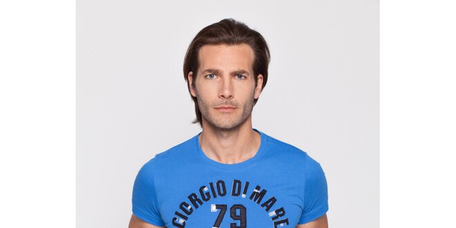 Pánske svetlo modré tričko Giorgio di Mare