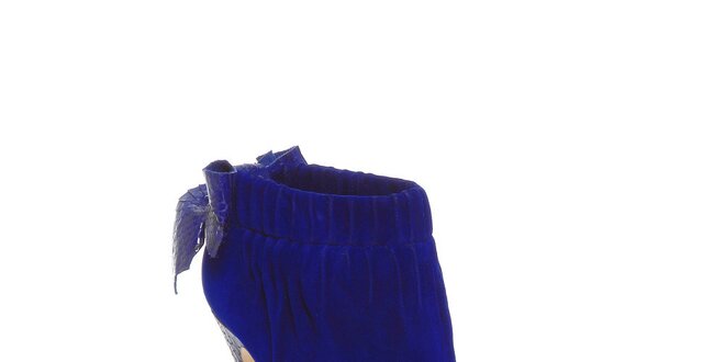 Trendy topánky Bourne s vysokým opätkom v modrej farbe