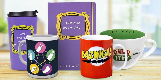 Darčeky pre fanúšikov Priateľov a Big Bang Theory