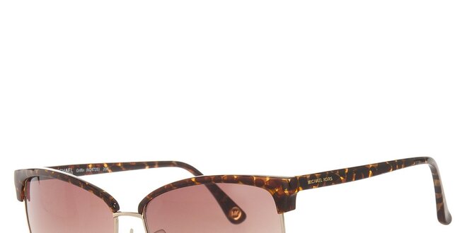 Dámske žihané slnečné okuliare so zlatými rámčekmi Michael Kors