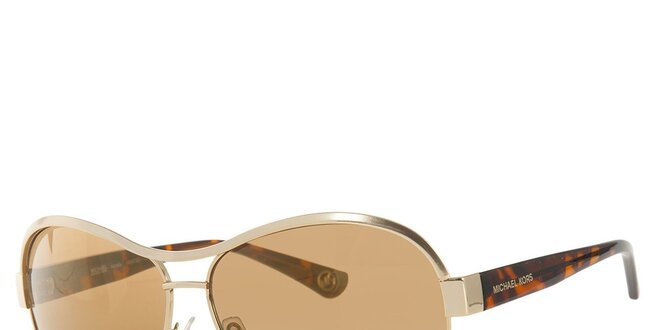 Dámske zlatohnedé slnečné okuliare Michael Kors