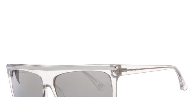 Pánske transparentné slnečné okuliare s rovným horným rámčekom Michael Kors
