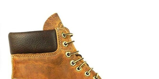 Pánske hnedé vysoké topánky Timberland