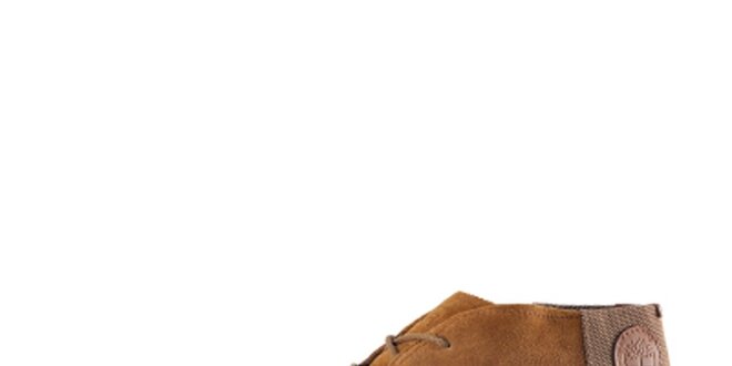 Pánske klasické hnedé semišové topánky Timberland