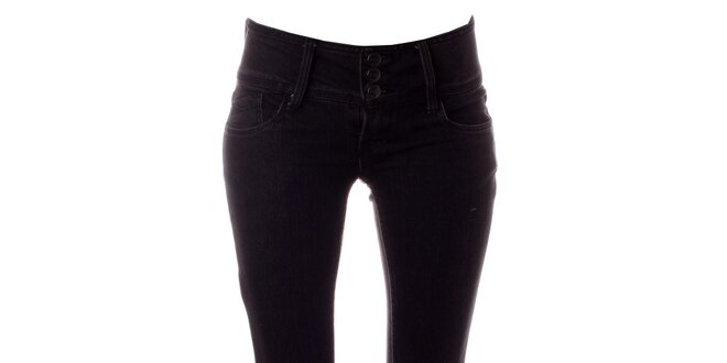 Dámske čierne elastické džínsy Only