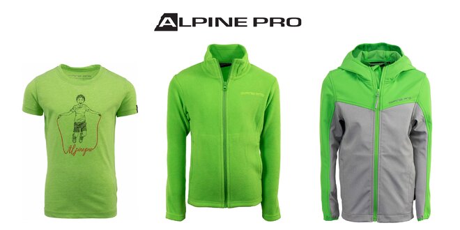 Detské tričká, mikiny a bundy Alpine Pro