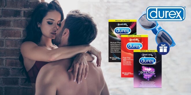 Zásoby kondómov Durex + darček