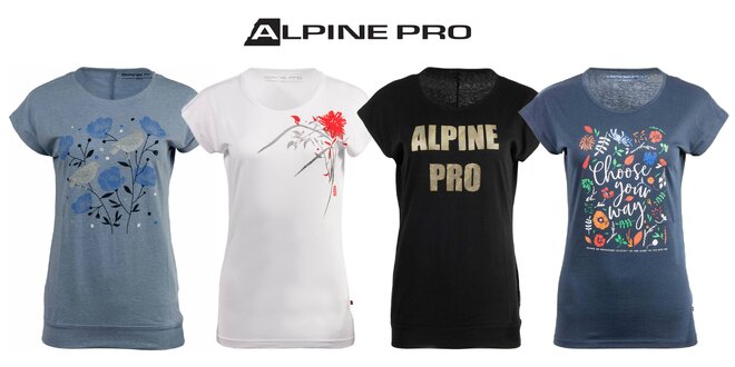Značkové dámske tričká Alpine Pro