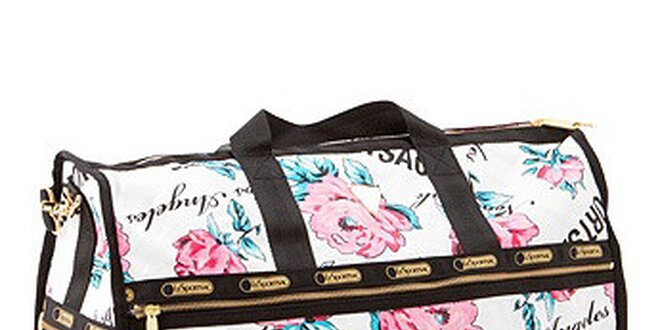 Malá cestovná taška s motívom ruží