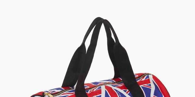 Oválná kabelka s motívom anglickej vlajky