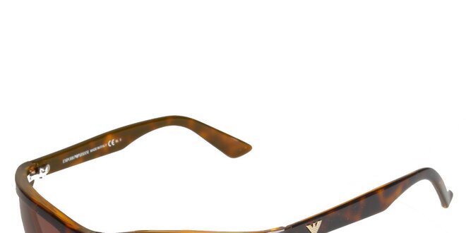Hnedé slnečné okuliare Emporio Armani